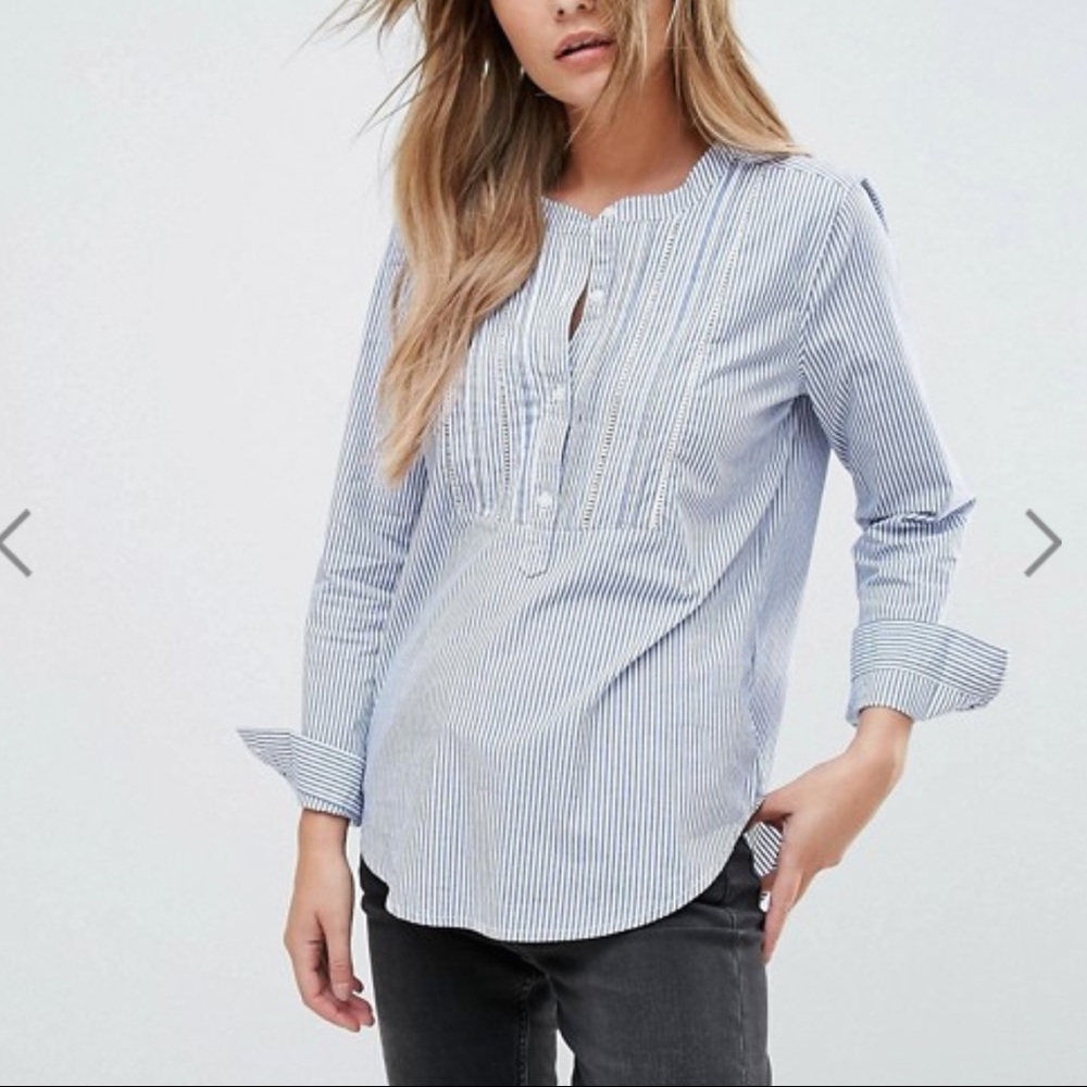 Striped NWT Abercrombie formal top